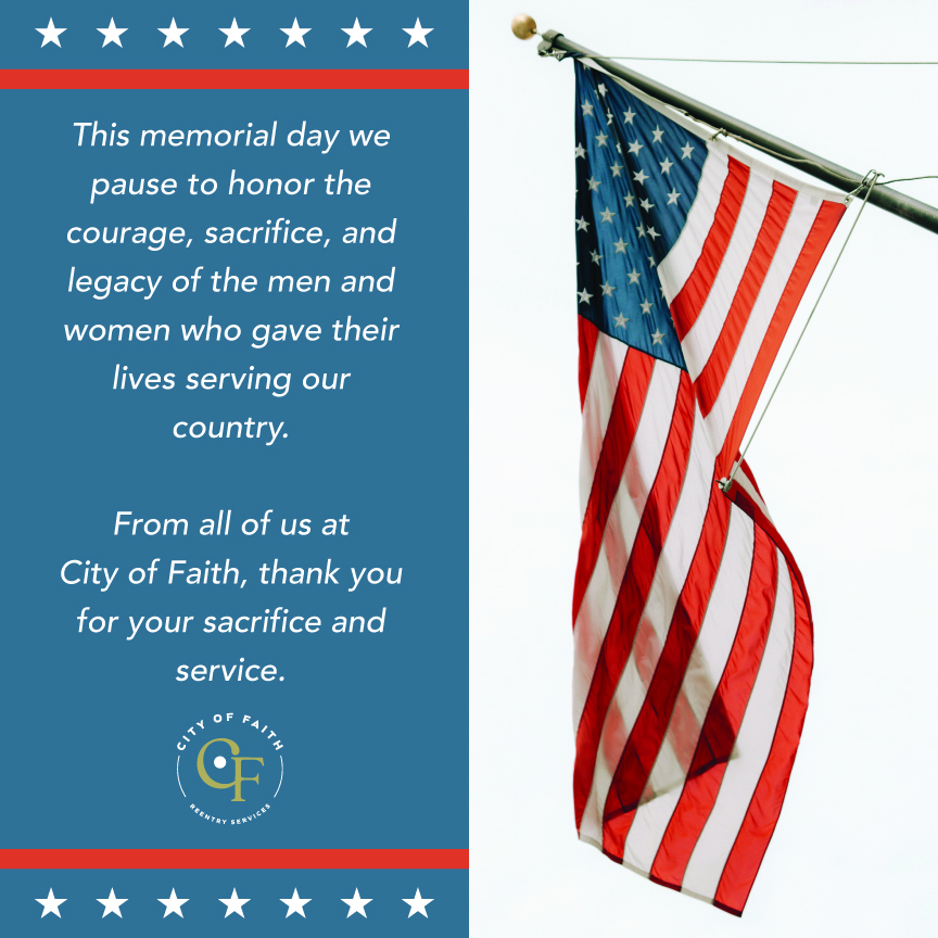 memorial day-flag social graphic